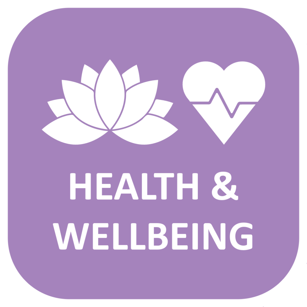 health wellbeing lotus heart icon
