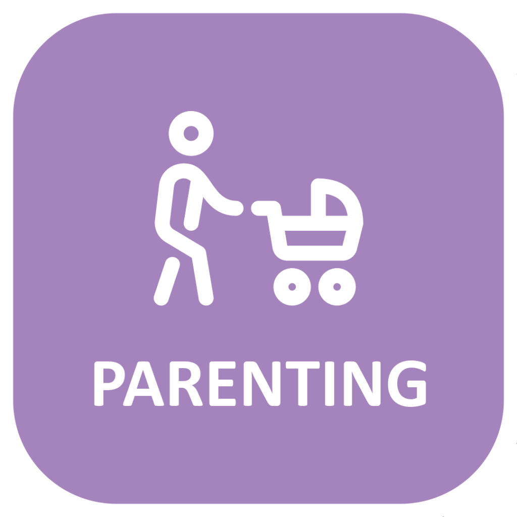 parenting icon purple