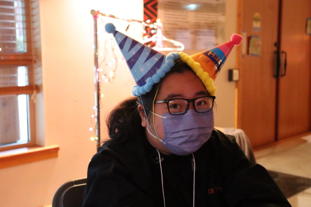 celebration party hat mask indoor