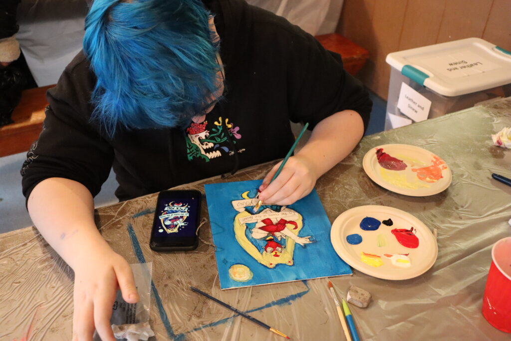 creative painting session