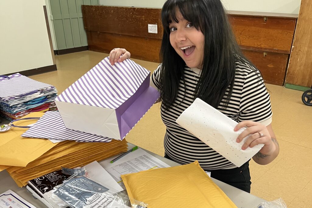 cheerful craft party envelopes station
