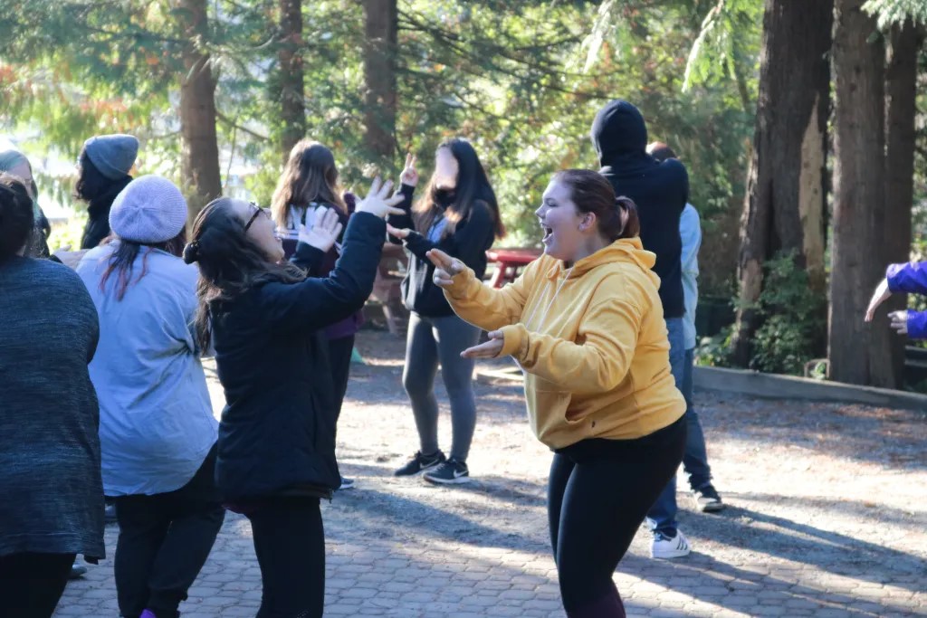 outdoor group fun playful activity